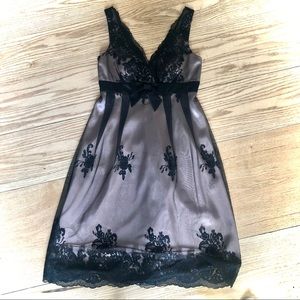 JS Collection Black Lace Dress. Size 4.